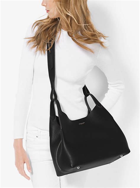 3 in one daria michael kors|Daria Large Leather Shoulder Bag .